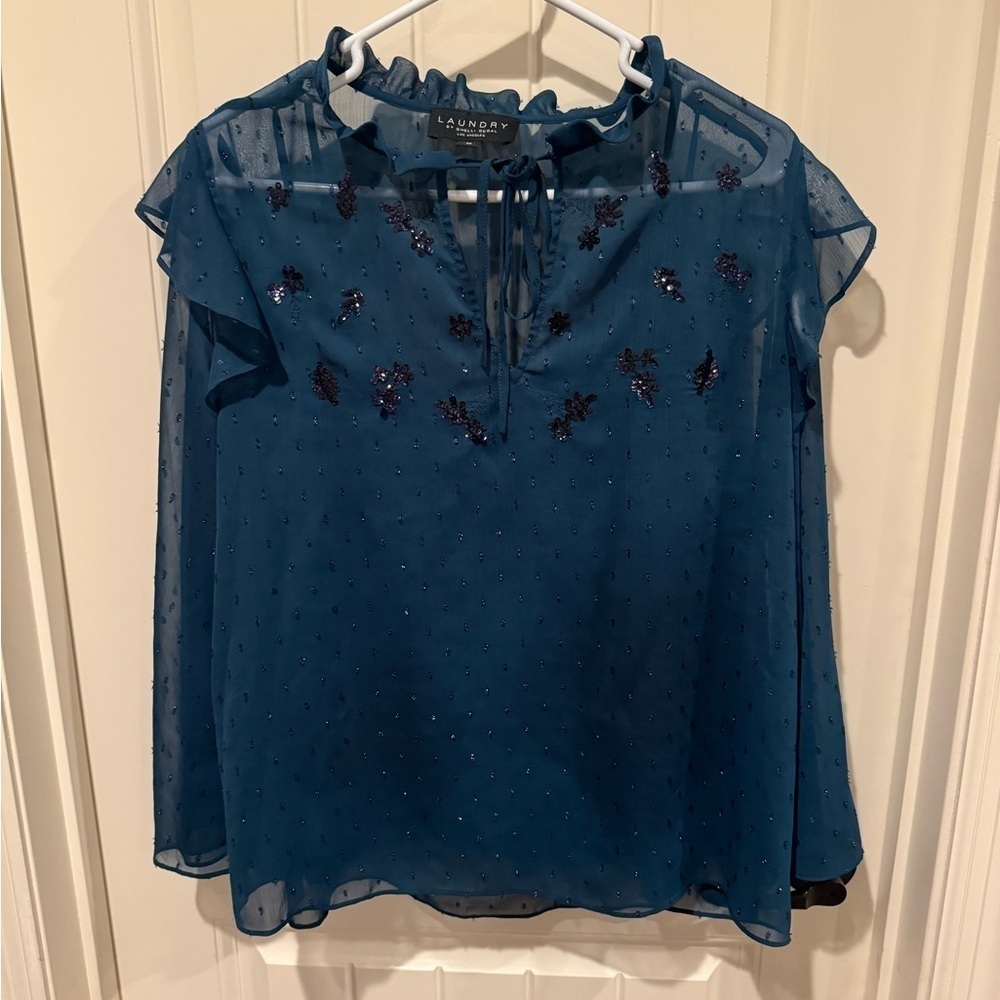 Laundry by Shelli Segal nwt sheer top - Picture 1 of 3